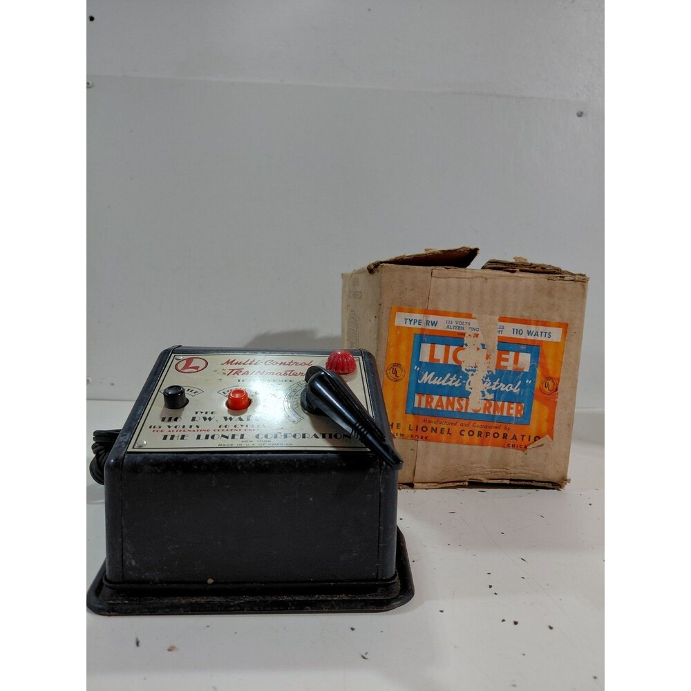 Lionel Type RW AC O Gauge Model Railroad 110w Multi-Control Transformer w/Box